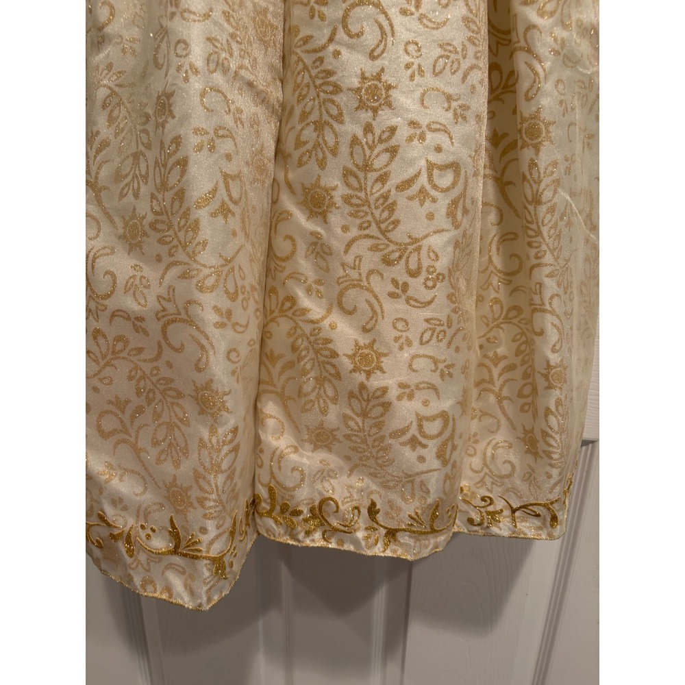 Disney Rapunzel Princess Costume Dress Girls size 10 Cream Gold Purple Tangled - Picture 8 of 14